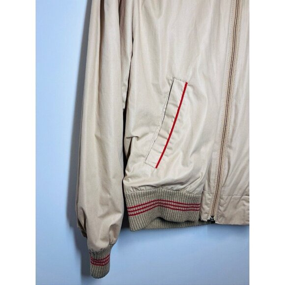 Jeffrey Banks For Lakeland Mens Tan Bomber Jacket 40 Long - Picture 6 of 13